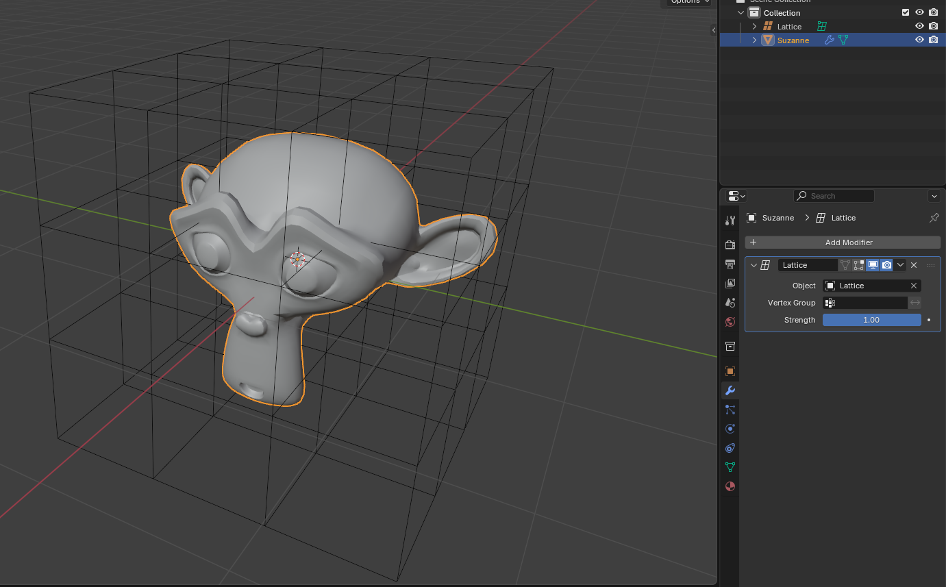 วิธีใช้ Lattice Modifier in Blender